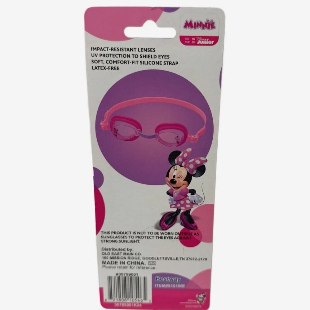 Disney Junior Minnie Mouse Baby Watercraft Pink Raft Float & Goggles Unopened - Picture 9 of 9